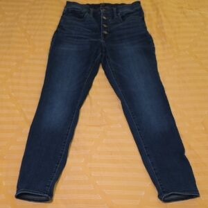 J. Crew High Rise Dark Blue Jeans